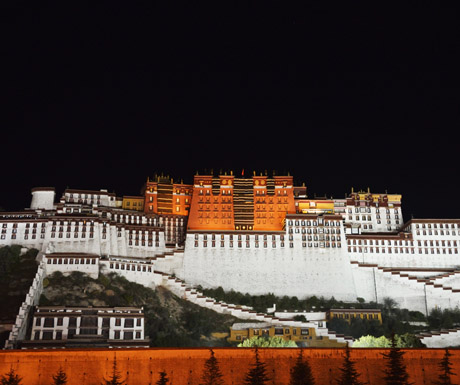 Potala Palace at night