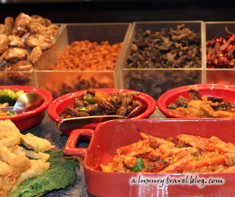 An array of delicious Chinese dishes at the Mosaic's buffet