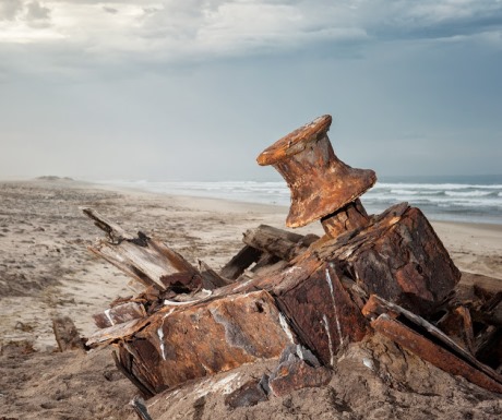 Shipwreck on Namibia's Skeleton Coast