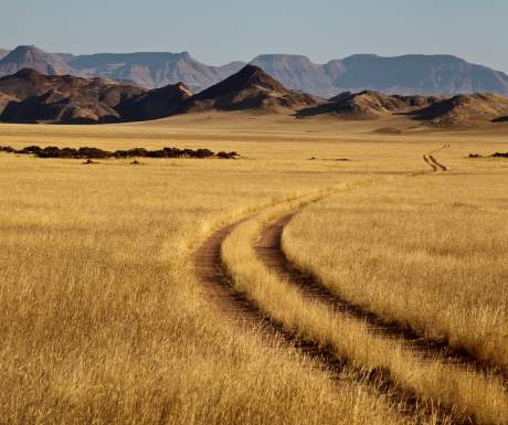 Sandy track Namibia