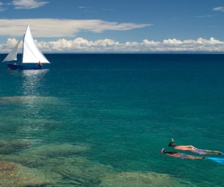 Snorkelling from Ndomo Point House