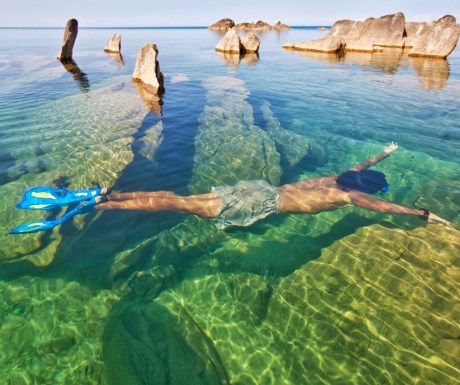 Snorkelling in nearby Lake Malawi Malawi