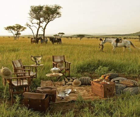 Meals on a riding safari - Singita