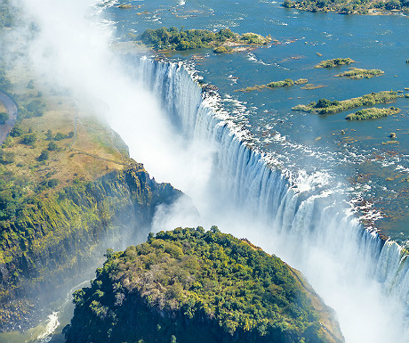 Helicopter flights over Victoria Falls