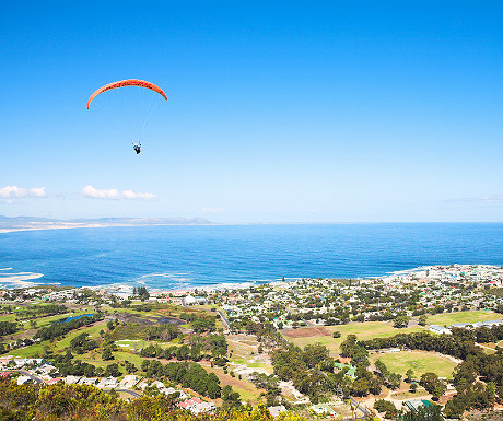 Paragliding over South Africa