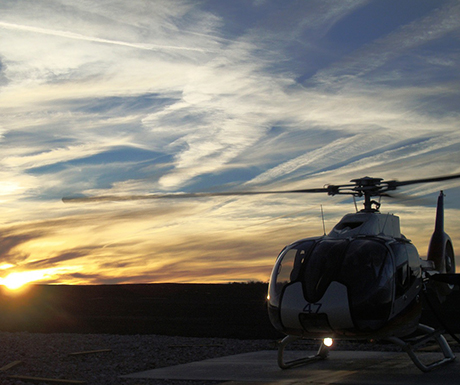 Heli-skiing