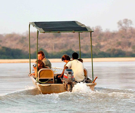 Boat safaris on the Rufiji River