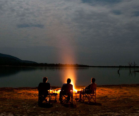 Dinner in the bush in Southern Tanzania