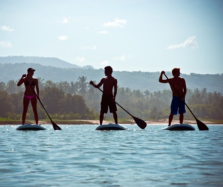 Paddle boarding, Nihiwatu