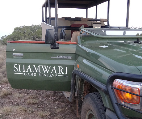 Vehicles at Shamwari