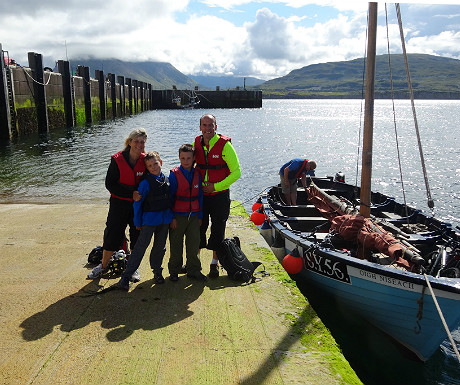 About to set sail from Raasay