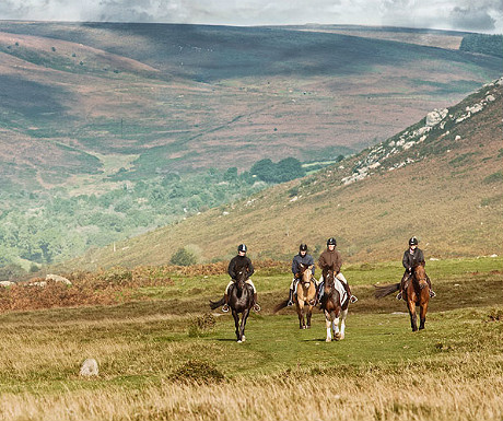 Riding across Dartmoor