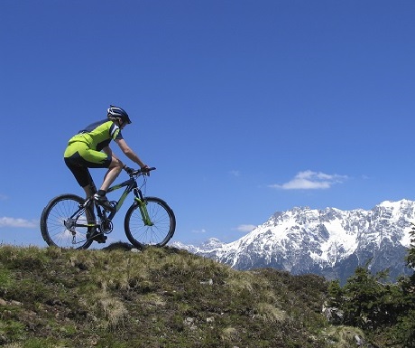 Mountain biking in the Alps