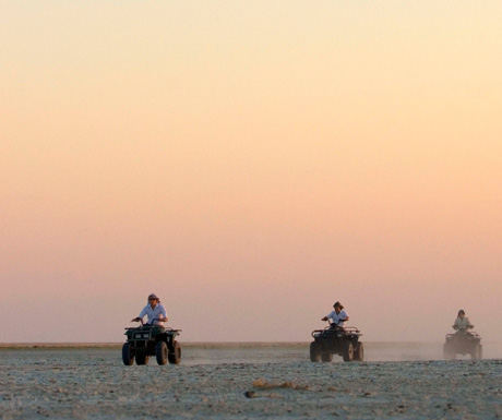 Quad biking on honeymoon