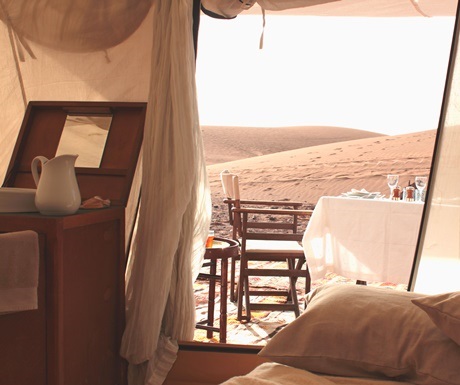 Breakfast with a view at Azalai Camp