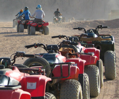 Quad biking