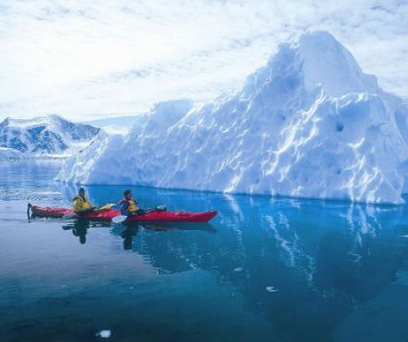 Kayaking in Antarctica