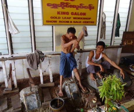 Gold-beaters-in-Mandalay