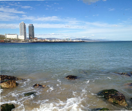 Barcelona From The Sea