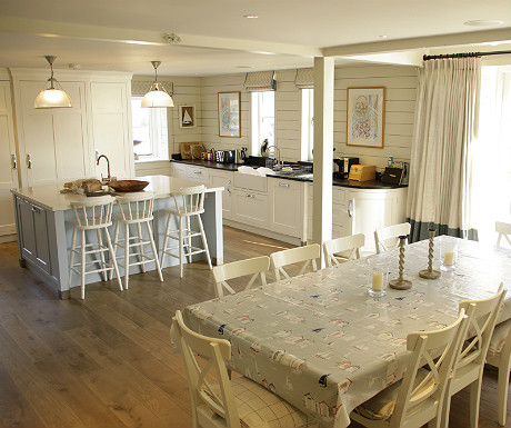 Dining room and kitchen