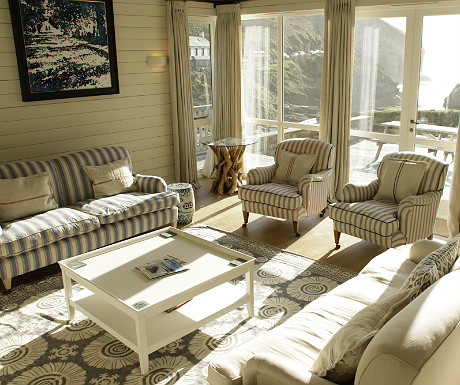 Living area and sea view