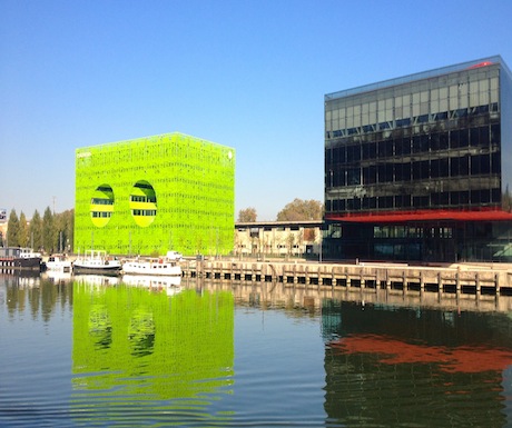 Lyon hip urban riverscape