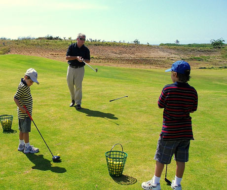 Intercontinental Golf & Spa Resort Fiji - golfing kids
