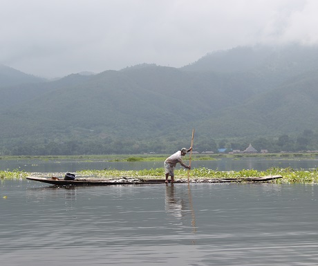 Boat on Inle Lake