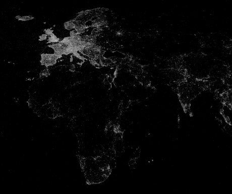 Map of the world's most photographed locations