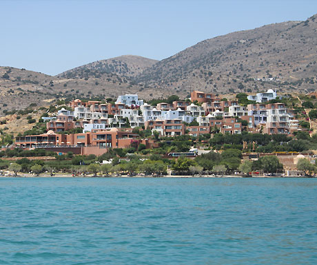 Domes of Elounda from the sea