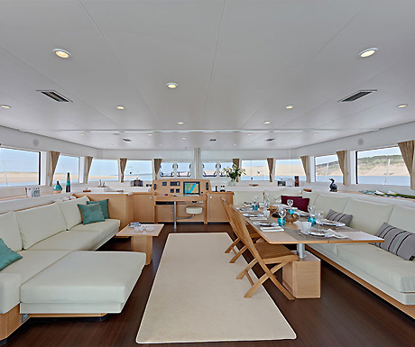 Sailing boat interior