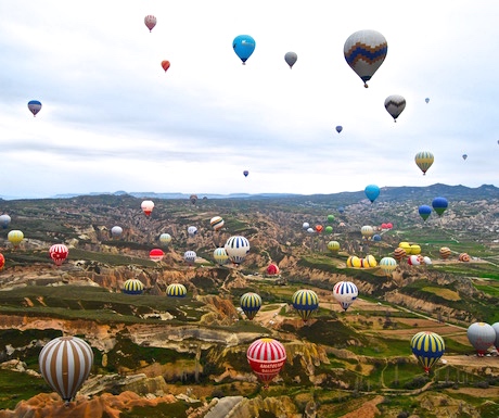 Hot air ballooning in Cappadocia