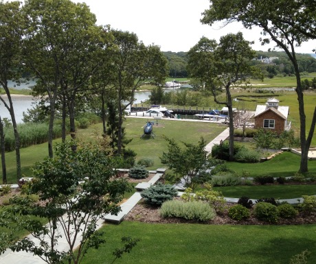 Helicopter in backyard