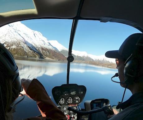 View from the helicopter