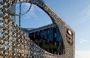 The striking facade of the Crowne Plaza Changi Airport