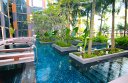 Water and greenery are major features of the Crowne Plaza Changi Airport