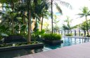 The beautiful and unusual swimming pool at the Crowne Plaza Changi Airport