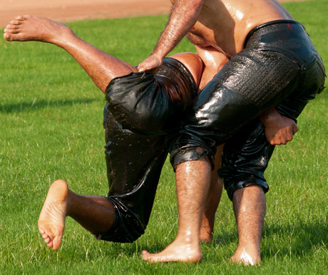 Oil wrestling in Turkey