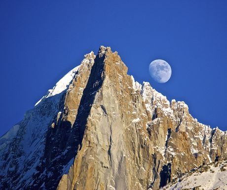 Chamonix moon