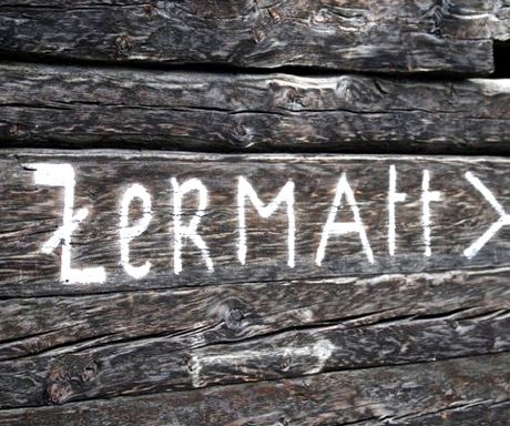 Zermatt sign