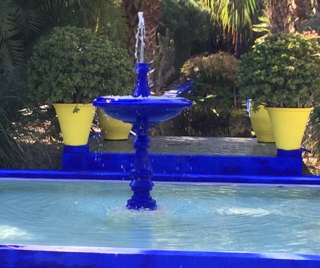 Jardin Majorelle fountain