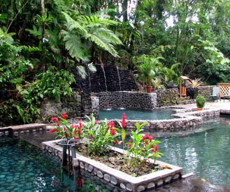 Hot Pool and Cold Pool with Natural Shower