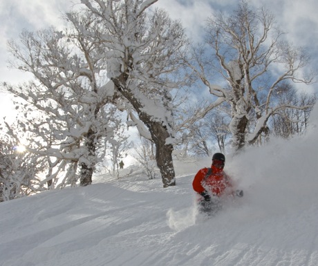 Off-piste in Kiroro