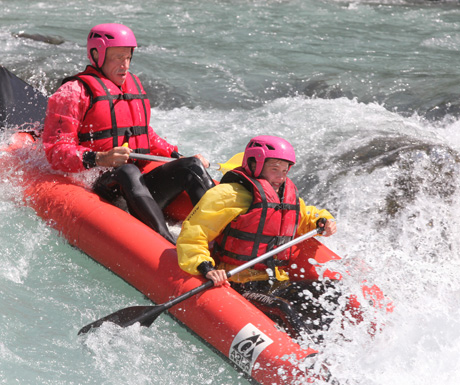 Whitewater rafting in Spring
