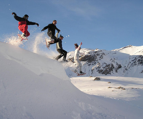 Snowshoeing in the Winter