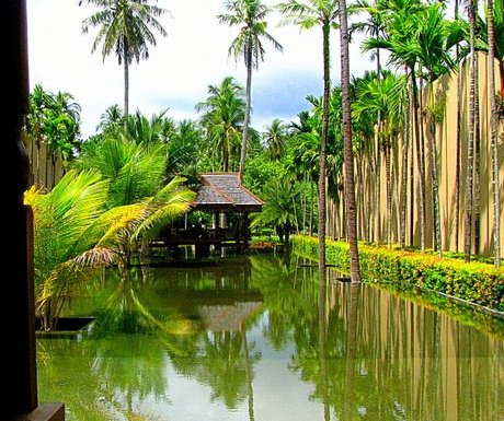 Reflecting pool at Lobby of Four Seasons Langkawi