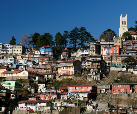 The Kalka toy train finishes in Shimla