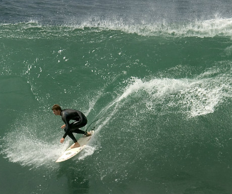 Surfing at Manly