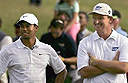 Tiger Woods and Ernie Els