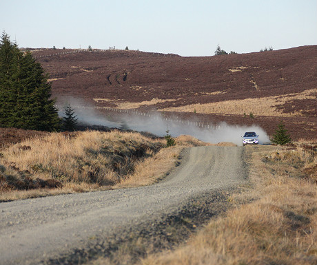 Gravel road through Kielder